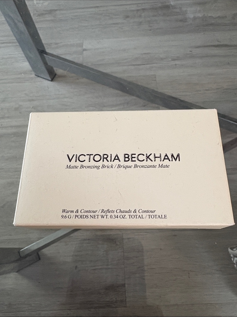 Victoria Beckham Matte Bronzing Brick - Cream Box with Black Text